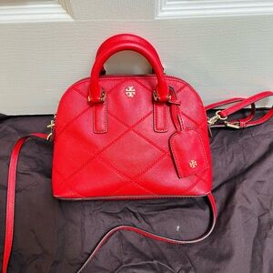 TORY BURCH ROBINSON STITCHED MINI DOME SATCHEL